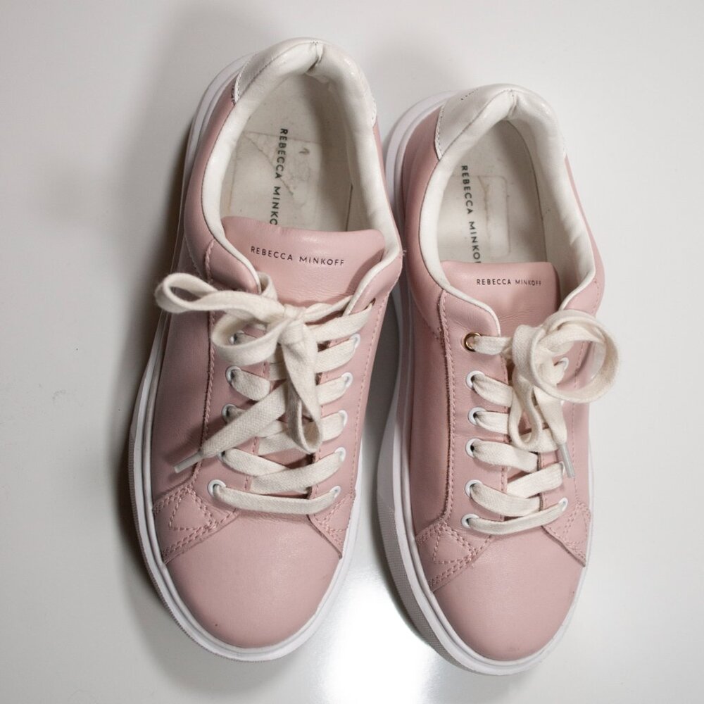 Rebecca Minkoff Pink and White Sneakers - Picture 3 of 5